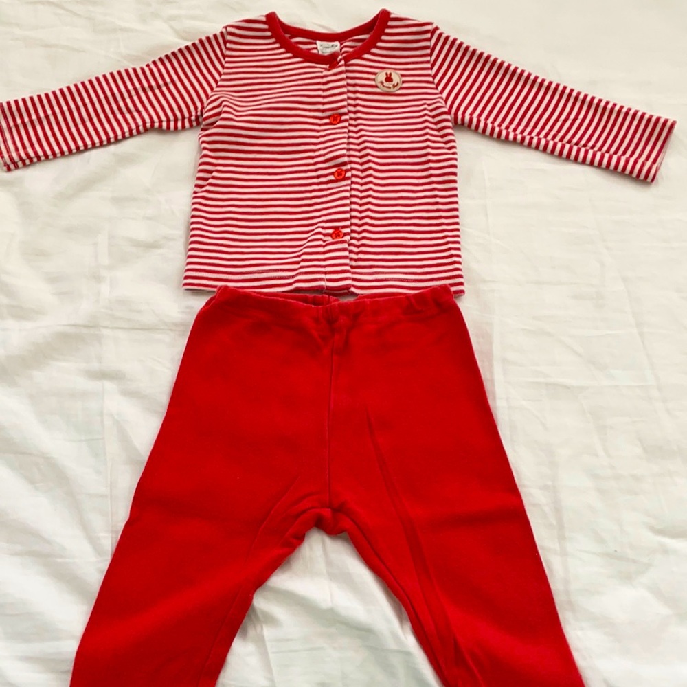 Korean toddler loungewear/pajamas, size 12 months